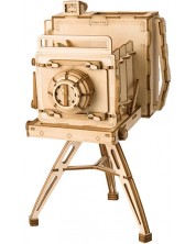 Ξύλινο 3D παζλ Robo Time 142 κομμάτια - Vintage κάμερα